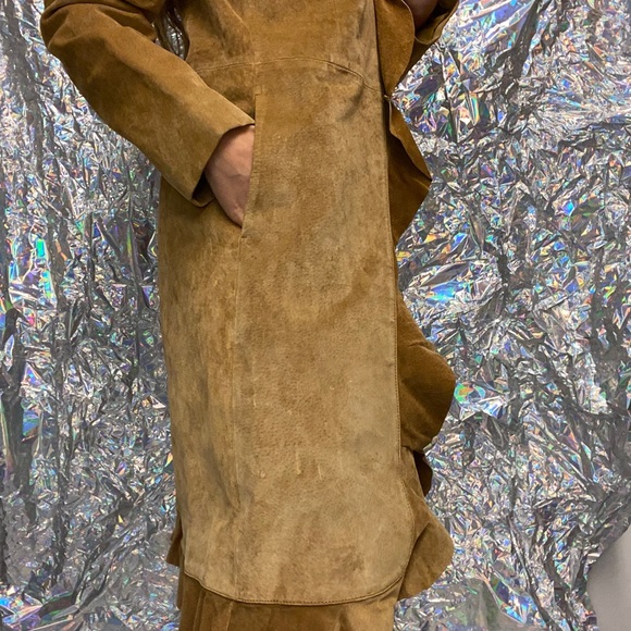 Leather long coat - Picture 3 of 4